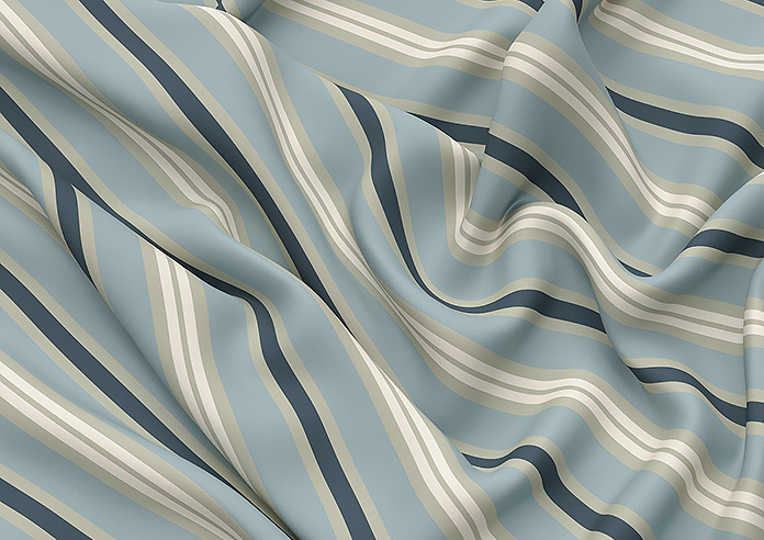 The British Stripe Co. Charles, Polzeath No.1 - Made to Measure Curtains - Image 4